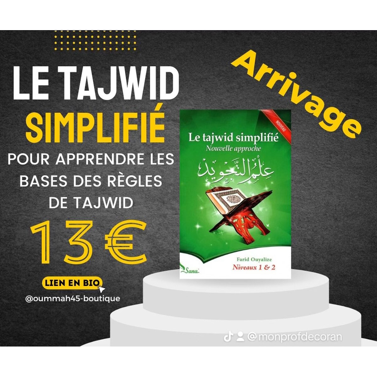 LIVRE TAJWID étudier en LIVE