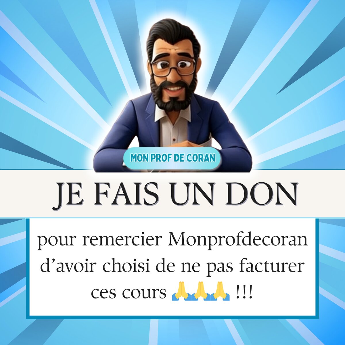 CAGNOTTE : MonProf de Coran