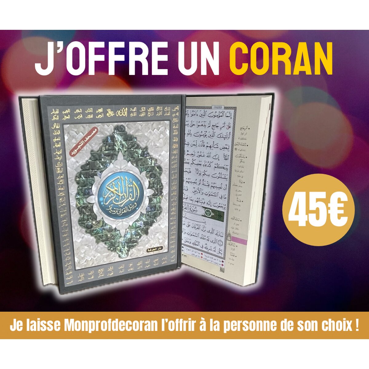 J’OFFRE UN TRÈS GRAND CORAN